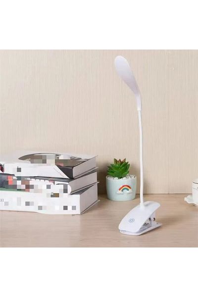 Choice White USB Charging Duckbill Desk Lamp Three Levels Touch Dimming Bedroom Bedside LED Eye Protection