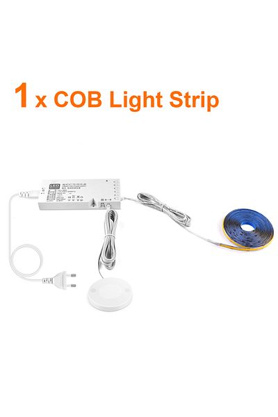 Choice 5m Us Power Plug Natural White 1pcs Led Strip 1-6 Sets 110v 220v Cob Led Strip Parallel Lights Flexi