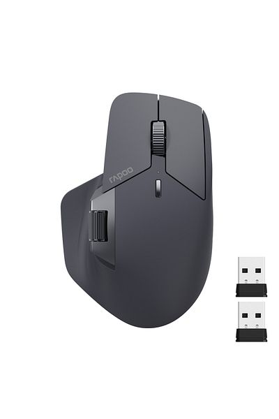 Choice MT760L Black Rapoo MT760L/MT760M Multi-mode Rechargeable Wireless Mouse Ergonomic 4000 DPI Support U