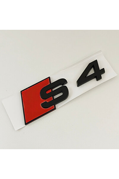 Choice 90x30mm S4 Glossy Black 3D ABS Chrome Black Logo S3 S4 S5 S6 S7 S8 Emblem Car Trunk Badge Sticker Fo