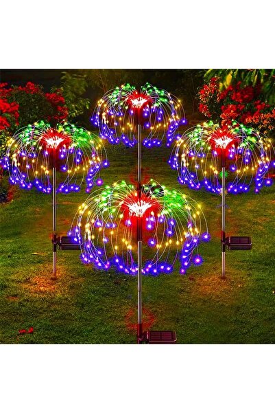 Choice 3 قطع من مصابيح الألعاب النارية LED متعددة الألوان تعمل بالطاقة الشمسي...