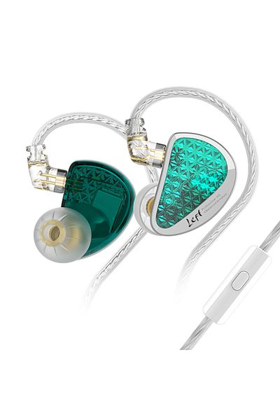 KZ AS16Pro Cyan MIC KZ AS16 Pro In Ear Earphones 16BA Balanced Armature HIFI Bass Monitor Headphones No