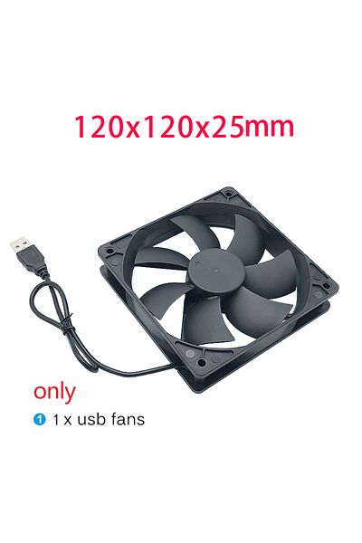 Choice مروحة RGB سوداء 8 سم بدون تركيب 8/12 سم 12 فولت تعمل بالطاقة USB مروحة علبة كمبيوتر لجهاز الاستقبال DVR Xbox T