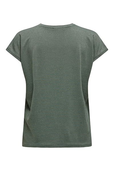 ONLY Women's Onlclaudia Crew Neck Short Sleeve T-Shirt 15318422   Khaki
