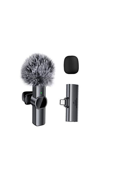 Choice 1in1 For Type-C Wireless Lavalier Microphone for Cell Phone Noise Reduction Portable Audio Video Liv