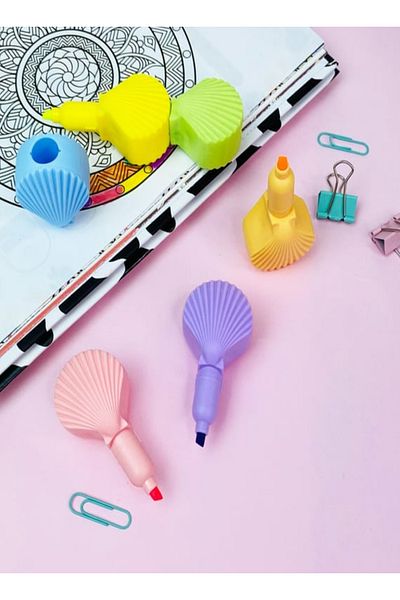 GLANCE 5-Piece Highlighter Set - Oyster Pattern