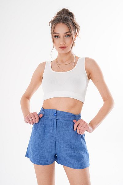 ŞİMAL Pantaloni scurți de in pentru femei 250188   -