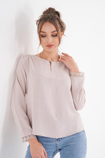 ŞİMAL Bluză de damă cu mâneci din dantelă 250193   -