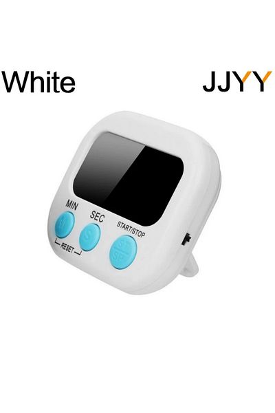 Choice Style B White JJYY Super Mini LCD Digital Display Kitchen Timer Square Kitchen Countdown Alarm Magne