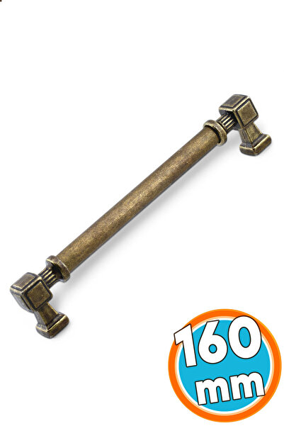 NZB Mobilya Mutfak Çekmece Dolap Kulpu Kulbu Kulpları 16 cm Antik Sarı Eskitm...