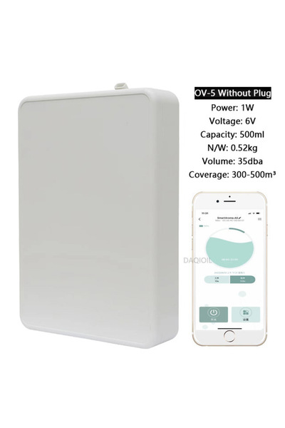 Choice1 جهاز توزيع الروائح العطرية الذكي OV-5 بسعة 500 مل بدون قابس للاستخدام المنزلي الاحترافي