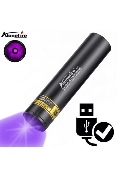 Choice 14500 Black 3w 365nm Uv Flashlight Usb Rechargeable Ultraviolet Torch Pets Urine Cat Tinea Money Ore