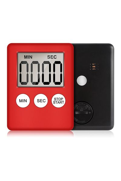 Choice Style A Red JJYY Super Mini LCD Digital Display Kitchen Timer Square Kitchen Countdown Alarm Magnet