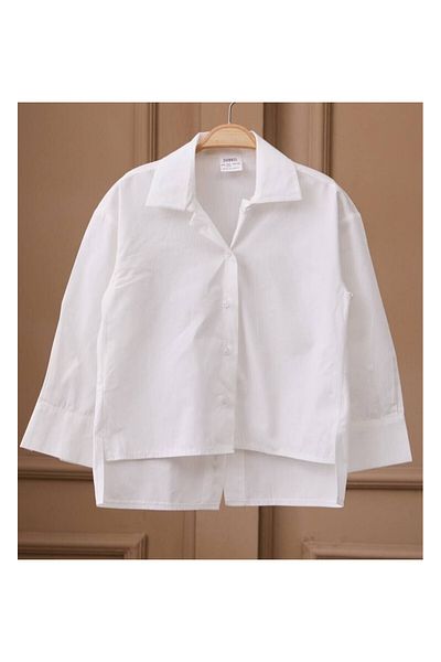 JABBER Poplin Shirt with Back Slit Detail