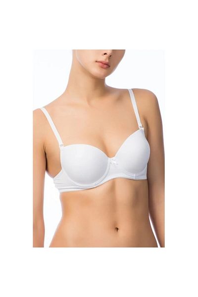NBB Women's White Color Micro Encrusted Supported Bra New Season