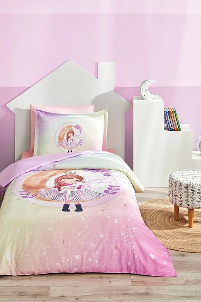 Özdilek Sweet Dream Single Elastic Fitted Sheet Duvet Cover Set