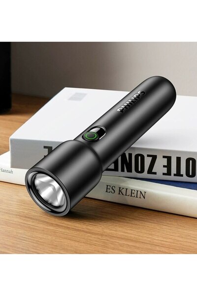 Philips 18650 Fixed Focus black S BLACK 2025 New EDC Portable Flashlight Rechargeable LED Flashlight