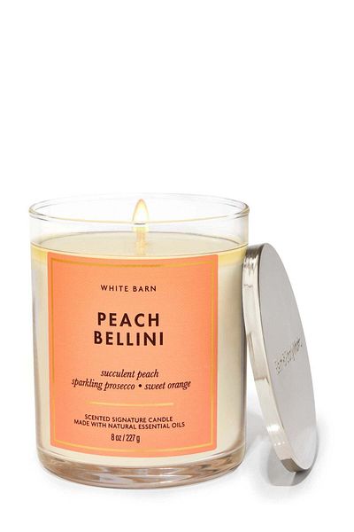 Bath & Body Works Peach Bellini Single Wick Candle
