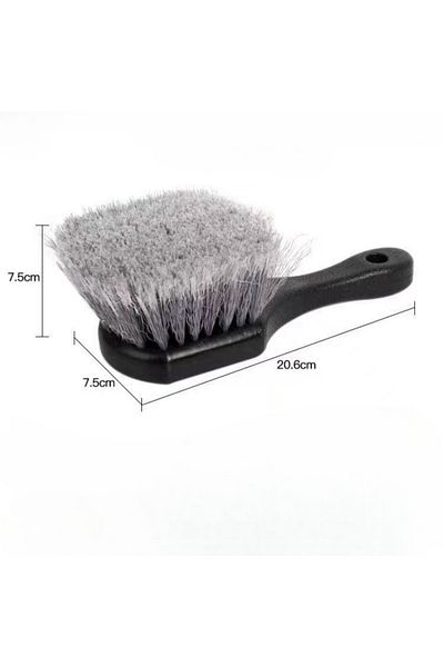 Choice Yellow Car Tire Wheel Rim Cleaning Brush Detailing Brushes Wash Towel Kit Universal Wheel Tire Clea
