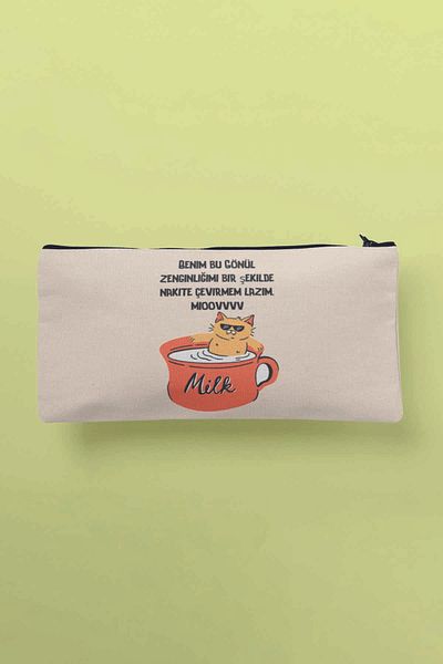 qoeuyl boutique Πρέπει να μετατρέψω το πλούσιο μου στον πάντο με το πορτοφόλι με στυλό τσάντας μακιγιάζ με στάμπα