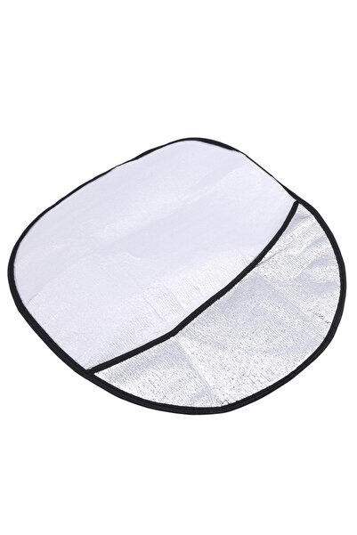 Choice Silver Car Steering Wheel Sun Shade Double Thick Sun Protection Foldab...