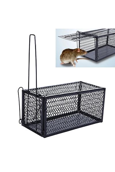 Choice Smart Self-locking Mousetrap Safe Firm Iron Net Household Mouse Catcher Metal Reusable Humane Ind...