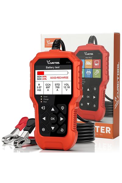 Choice Bt500 Vdiagtool Bt500 12v 24v Car Battery Tester 5-3000 Cca Battery Capacitor Analyzer Automotive Cr