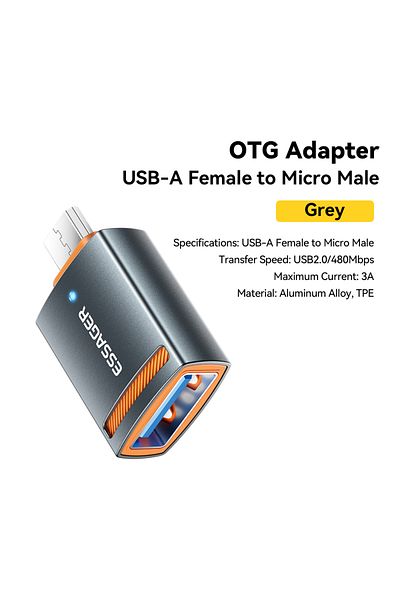 Choice USB2.0 to Micro 3A Essager USB3.0 OTG Adapter Type-C USB-A Micro Female to USB Micro iP Type-C Male