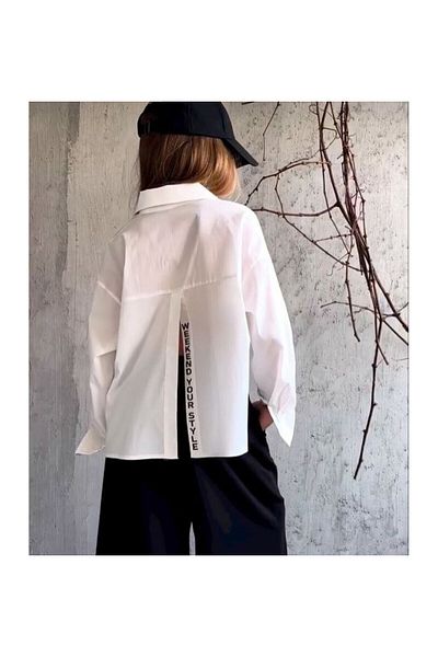 JABBER Poplin Shirt with Back Slit Detail