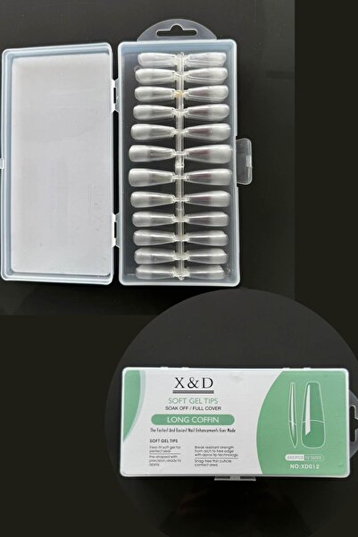 TAKIŞTIR 240'lı Şeffaf Renk Takma Tırnak Set