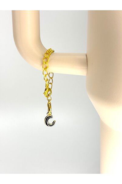 YuccaCo Accessorize Your Life White Heart Thermos Compatible Accessory with Letter C/Letter C Heart Thermos Charm/Letter Thermos Ornament