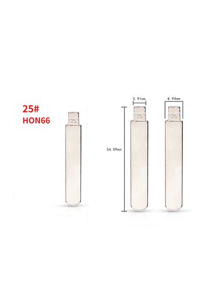 Choice 10pcs 5pcs/10pcs/lot Hon66 Flip Blank Key Blade 25# Hon66fh For Accord Fit City New Odyssey For Kd K