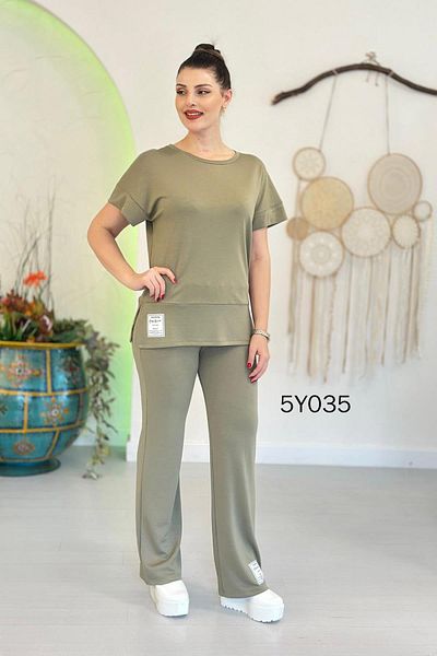 İnce Topuk 2 Piece Emblem Modal Fabric Set 5Y035