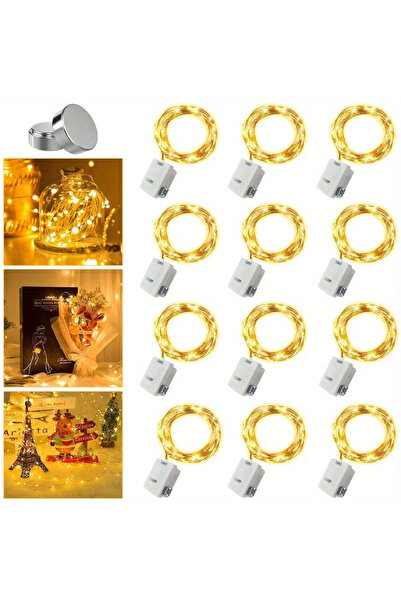 Choice 39.37 بوصة دافئ - 10 قطع خارجية 10 حزمة من مصابيح الجنية الصغيرة المقا...