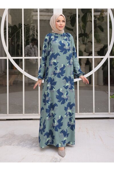 SAHRA BUTİK Halter Dress - Mint Green - Sahra Butik
