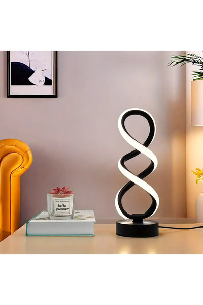 DUYUMSAL Spiral Şekilli Masa Lambası