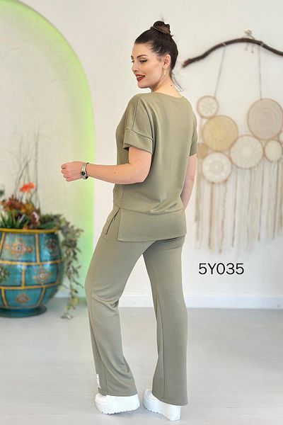 İnce Topuk 2 Piece Emblem Modal Fabric Set 5Y035