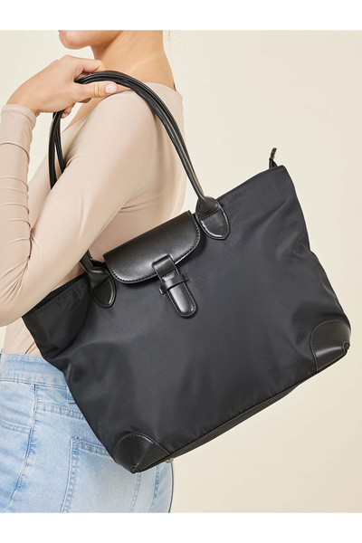 Styli Solid Dual Strap Shoulder Bag