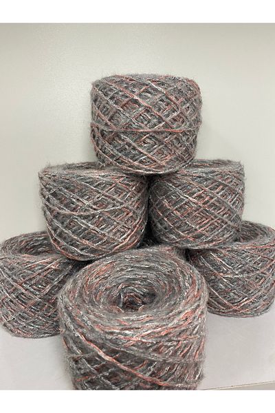göçer 750 gr 2mm Pulu Moherbuklet Σχεδιασμένο με Γκρι Χρώμα Puppy Mouth