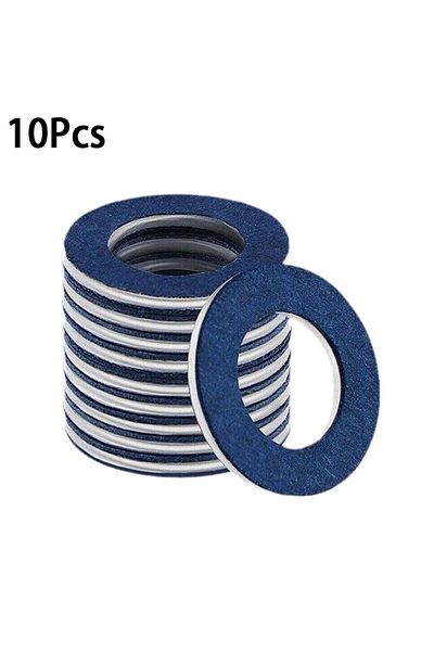 Choice Blue 10Pcs Oil Drain Plug Gaskets Seal Washer Oil Pan Ring # 90430-12031 Oil Drain Plug Gaskets for