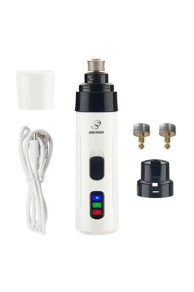 Choice A Two Head Rechargeable Dog Nail Grinders USB Charging Pet Nail Clippers Electric Dog Cat Paws Nail