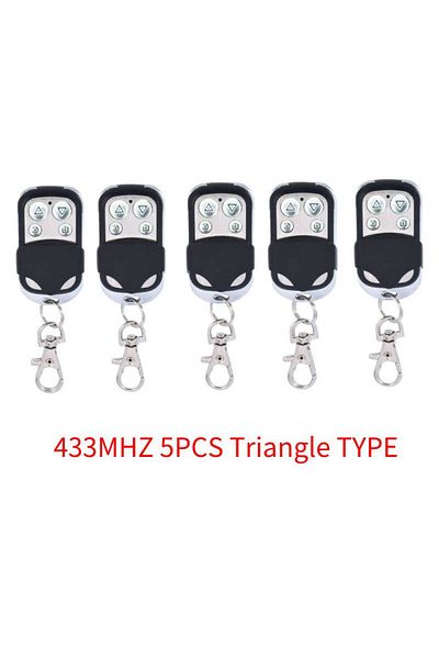 Choice 5PCS Triangle Type GERMA 433MHZ Remote Control 4 Channel Garage Gate Door Opener Remote Control Dupl