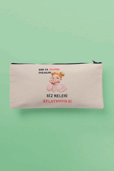 qoeuyl boutique Τι έχουμε ξεχάσει Αστεία τυπωμένη υφασμάτινη τσάντα μακιγιάζ Πορτοφόλι θήκης στυλό