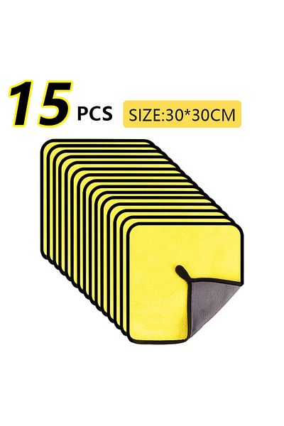 Choice 30x60x10pcs 5/10/15/20pc Microfiber Car Cleaning Towel/ Multipurpose High Water Absorption Car Wash