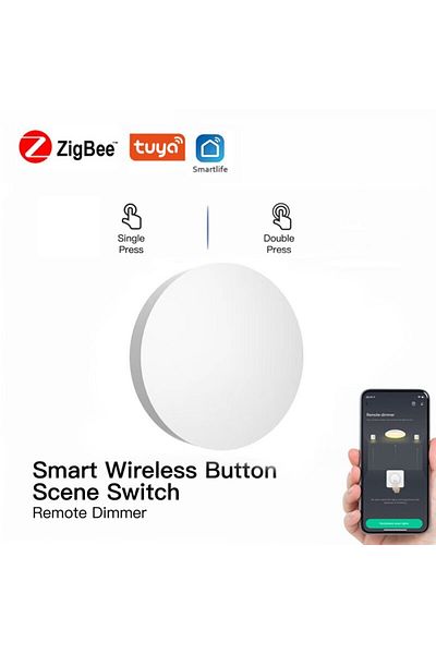 Choice 22wz Tuya Zigbee Button Scene Switch Intelligent Linkage Smart Switch Battery Powered Automation Wor