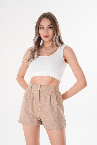 ŞİMAL Pantaloni scurți de in pentru femei 250188   -