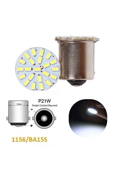 Choice 1156 ba15s P21W 10 قطع بيضاء KEVANLY 10 قطع LED 1156 ba15s p21w ضوء تشغيل نهاري 12 فولت 3014-22SMD T