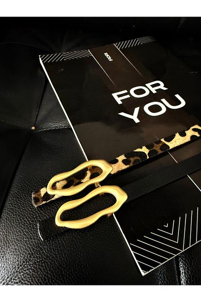 Fiori حزام رفيع بإبزيم بتصميم إيطالي، حزام بنطلون، حزام قميص، حزام معطف