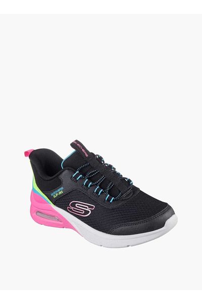 SKECHERS Girls' Lace Detail Slip-On Sports Shoes - MICROSPEC MAX