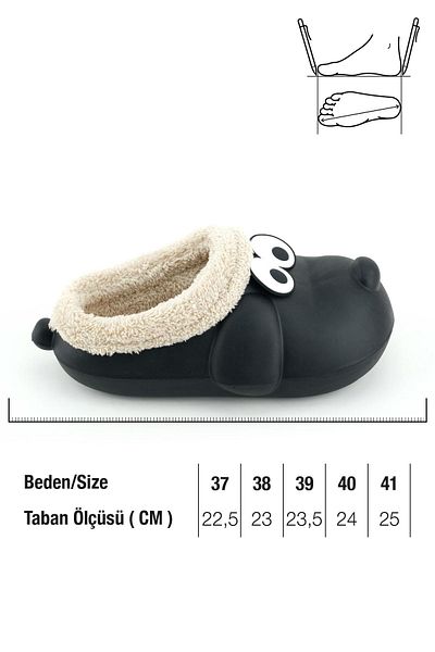 GEZER Cizme de iarnă pentru femei Eva Plush Home, potrivite pentru grădină și podea umedă